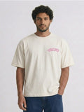 Relaxed Fit Printed Brown Tshirt