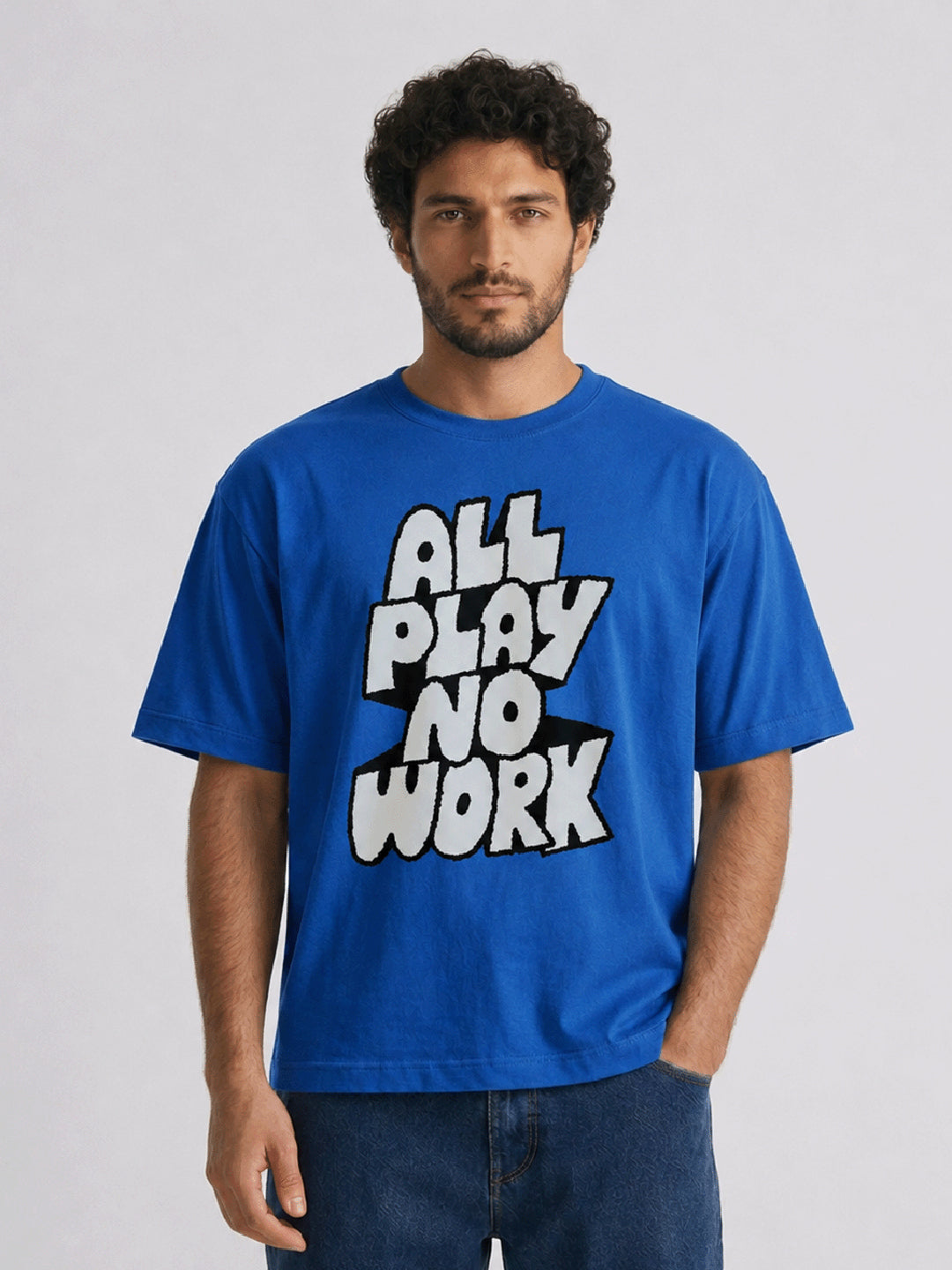 Relaxed Fit Printed Brown T-Shirts
