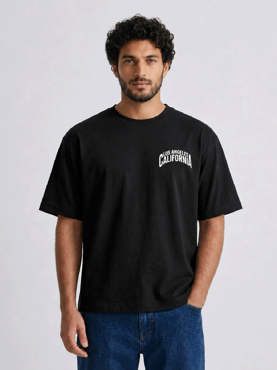 Relaxed Fit Printed Brown T-Shirts