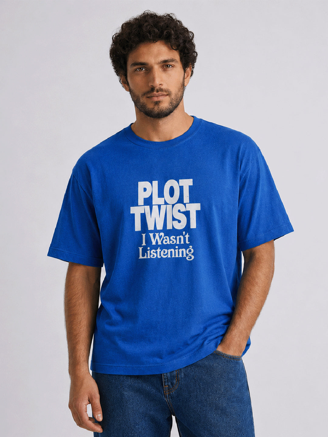 Relaxed Fit Printed Brown T-Shirts