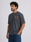 Relaxed Fit Printed Brown T-Shirts