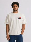 Relaxed Fit Printed Brown Tshirt