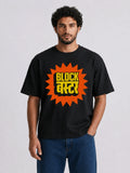 Relaxed Fit Printed Brown T-Shirts