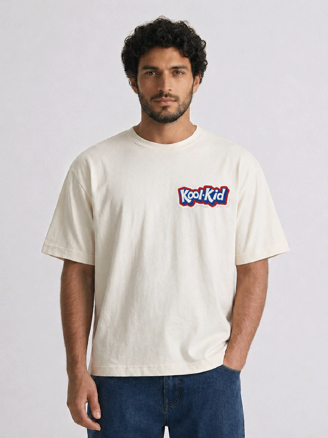 Relaxed Fit Printed Brown Tshirt