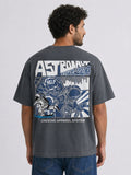 Relaxed Fit Printed Brown T-Shirts
