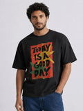 Relaxed Fit Printed Brown T-Shirts