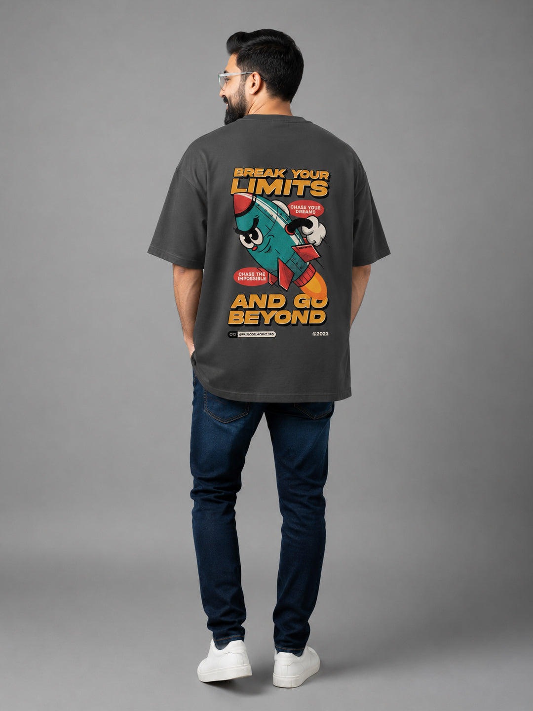 Relaxed Fit Printed Brown T-Shirts