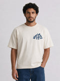 Relaxed Fit Printed Brown Tshirt