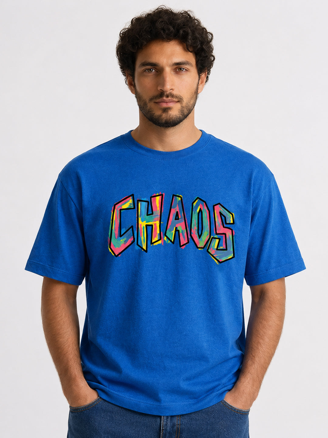 Relaxed Fit Printed Brown T-Shirts