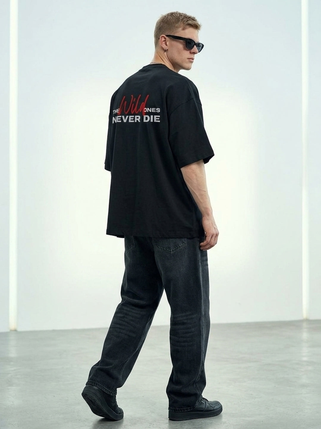 Relaxed Fit Printed Brown T-Shirts