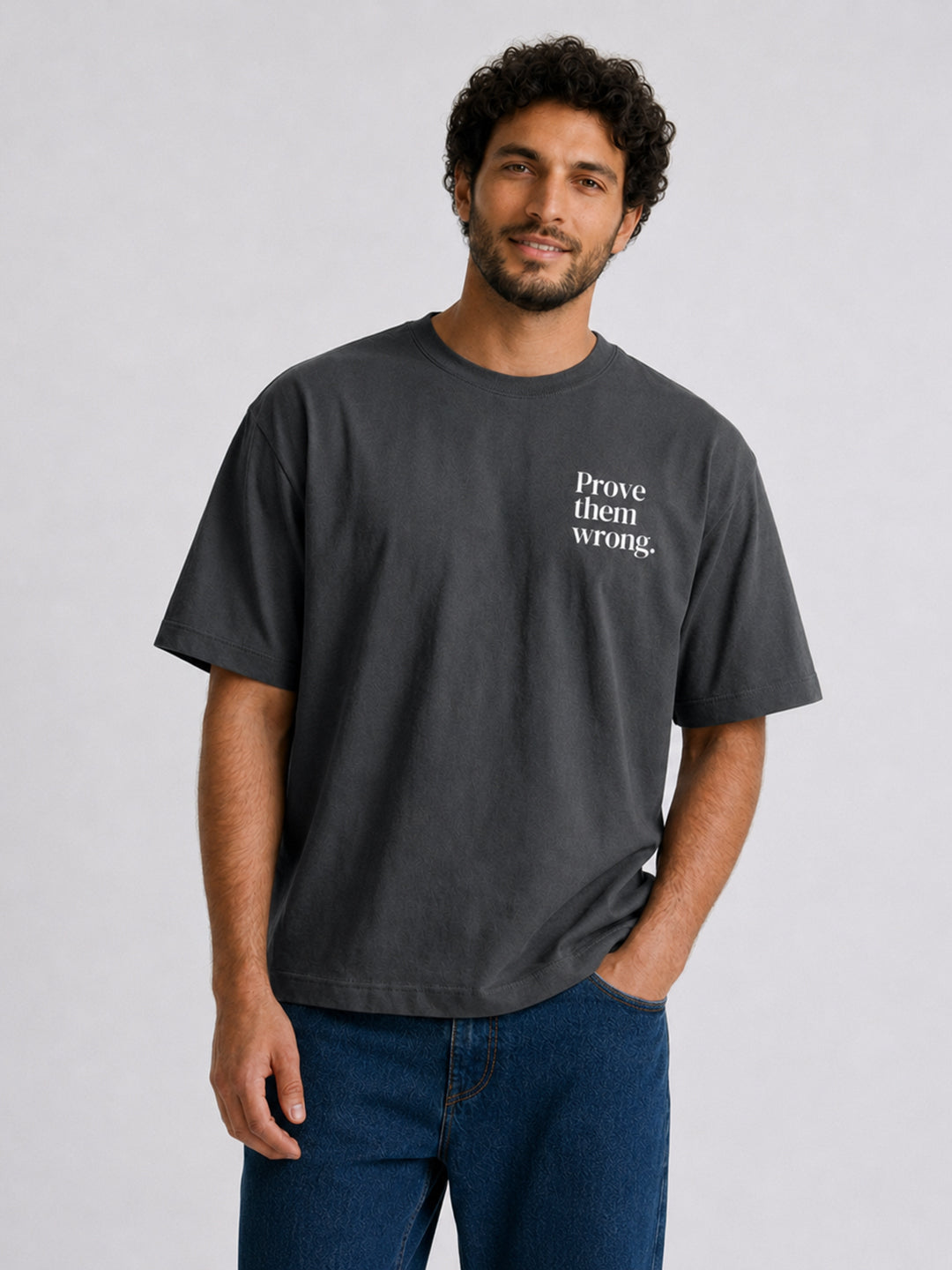 Relaxed Fit Printed Brown T-Shirts