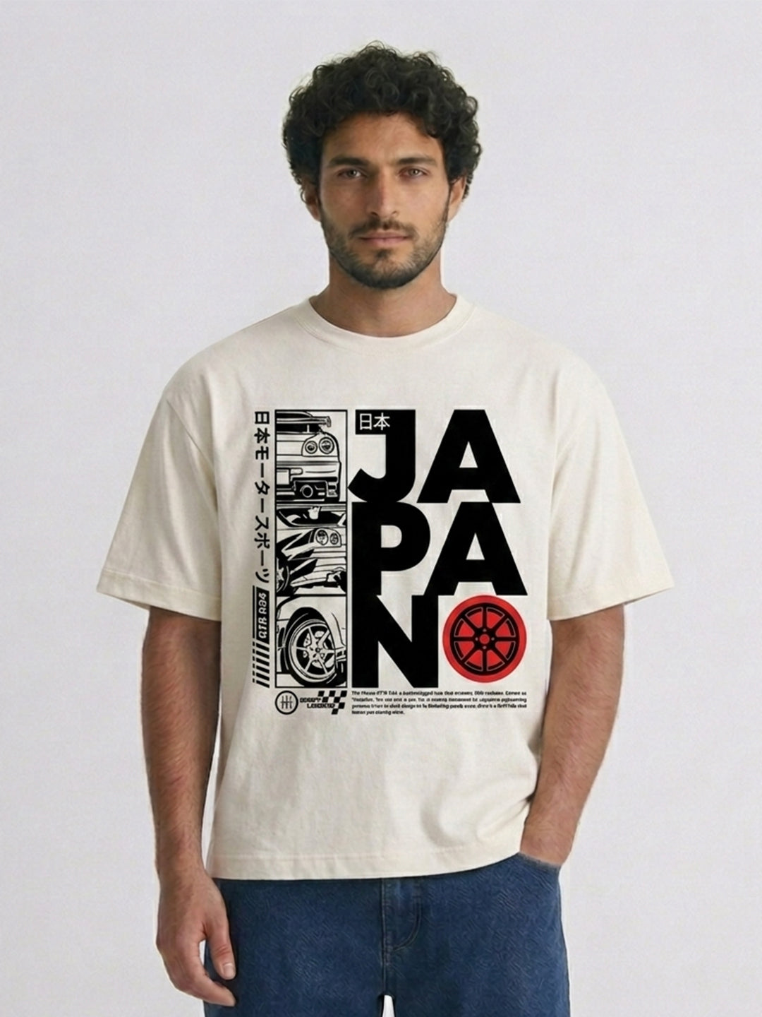 Relaxed Fit Printed Brown Tshirt