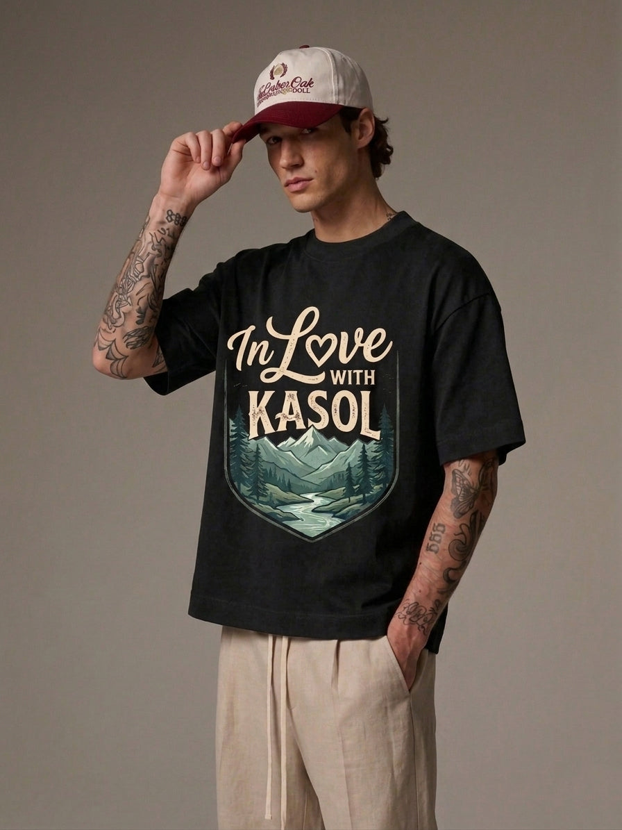 Relaxed Fit Printed Brown T-Shirts