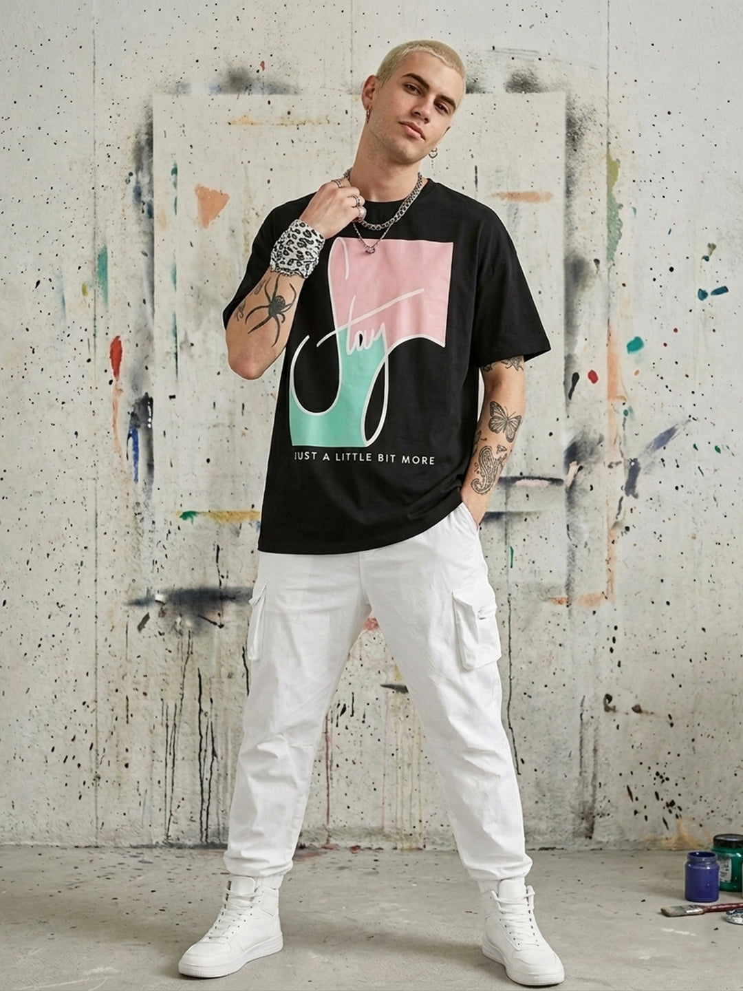 Relaxed Fit Printed Brown T-Shirts
